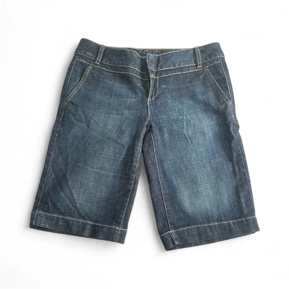 Tommy Hilfiger Bermuda Denim Shorts Size 8 - Picture 1 of 16
